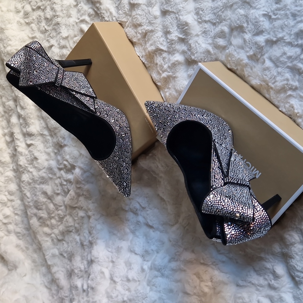 Black rhinestones heels - Picture 8 of 12